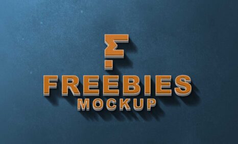 3D Freebies Logo Mockup 2021