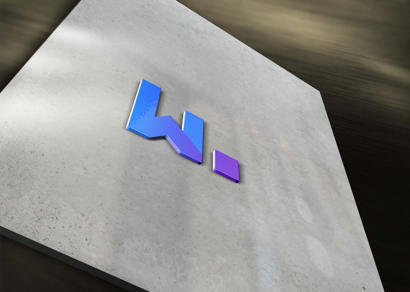 Freebies 3D Plain Logo Mockup