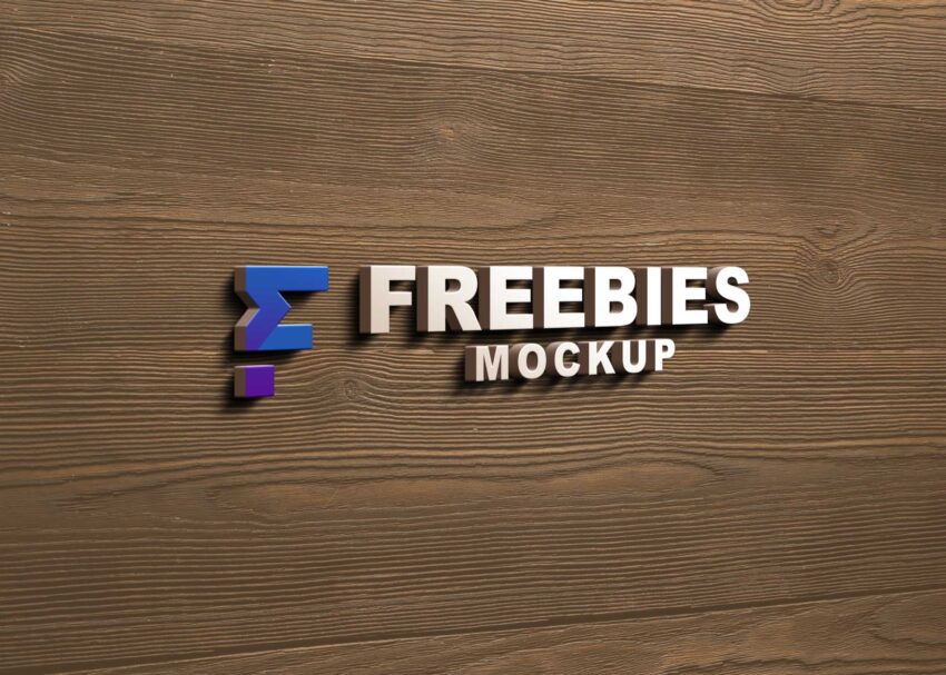 Modern 3D Logo Mockup