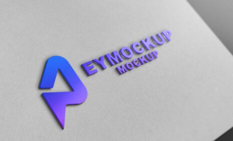 AirFlow 3D Logo Mockup