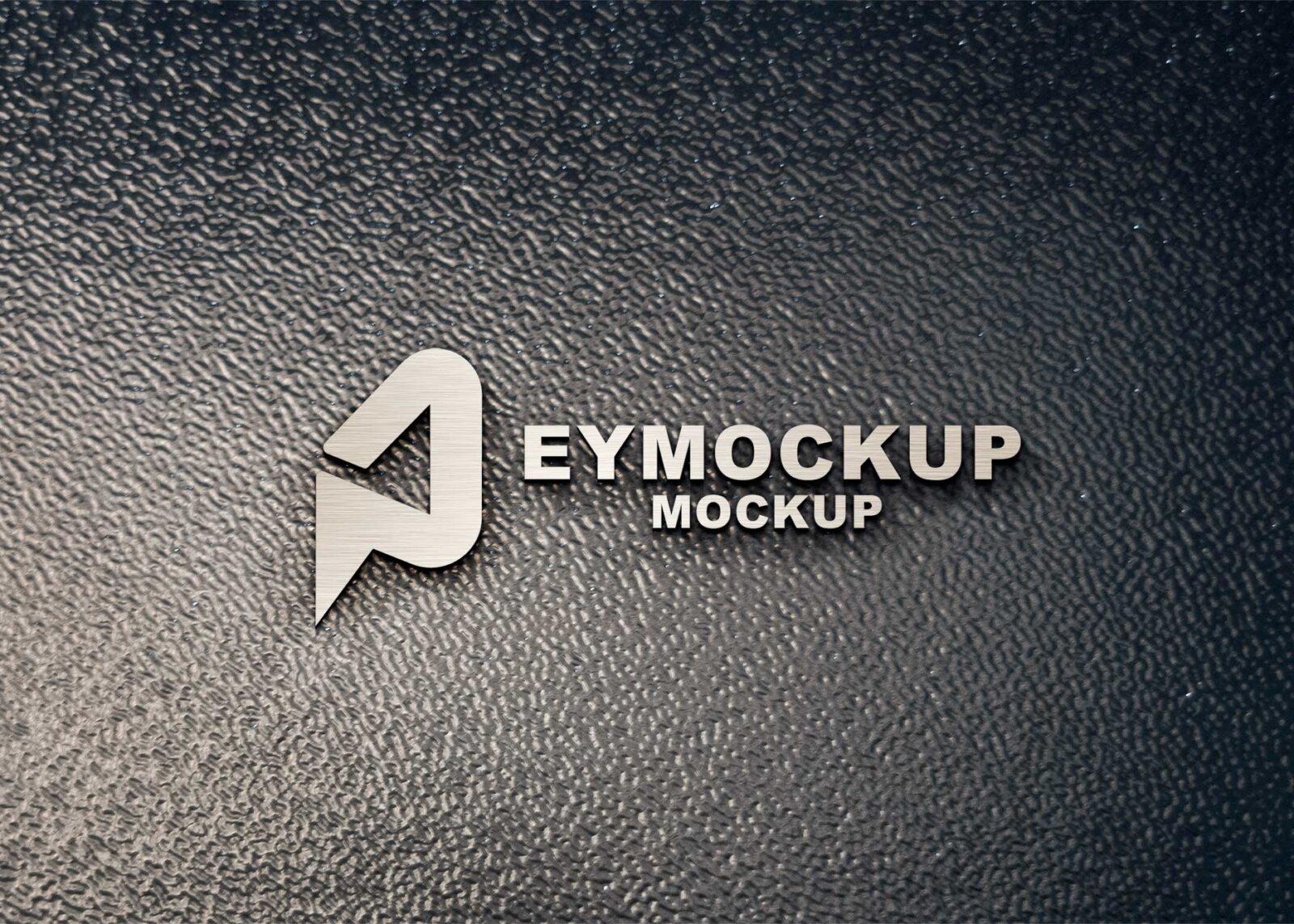 Black Background Freebies Logo Mockup