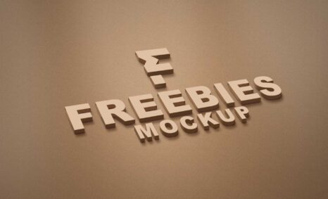 Freebies Brown Logo Mockup