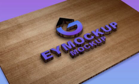 CNC 3D Logo Mockup