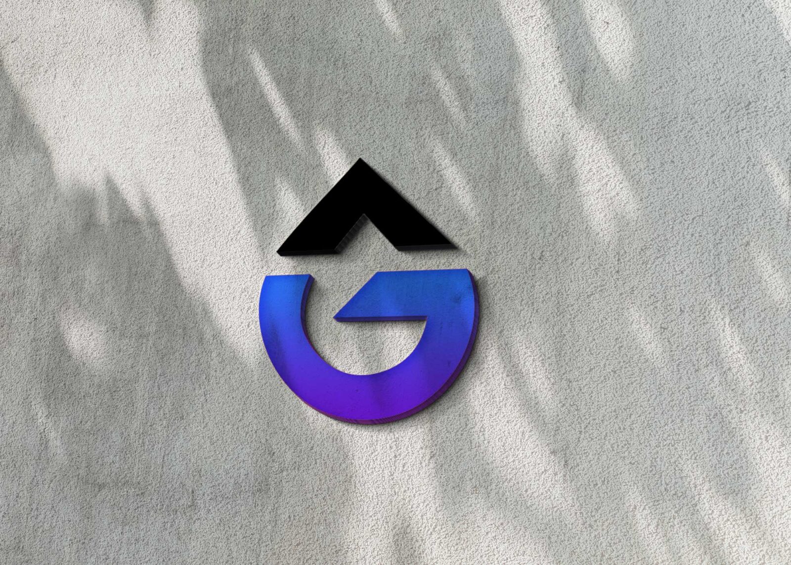 Cement Wall Logo Mockup