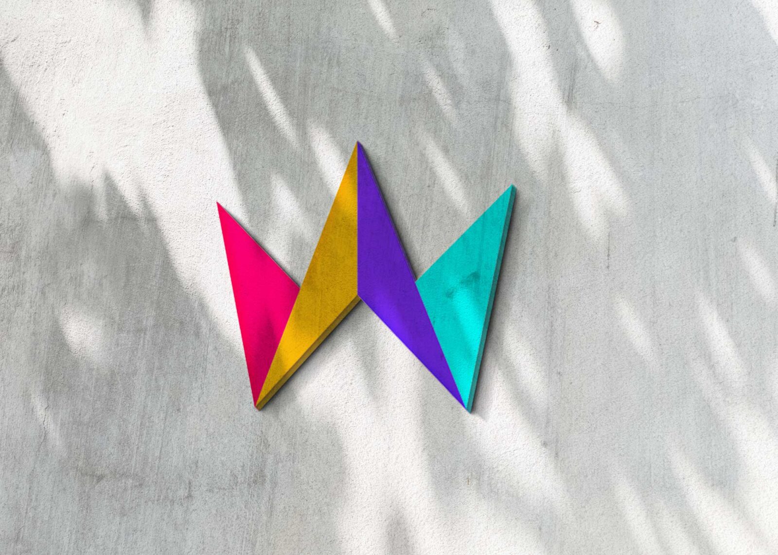 Freebies Wall 3D Logo Mockup