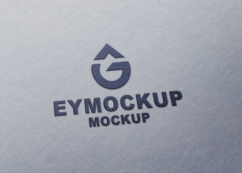 Gray Clothing Logo Mockup