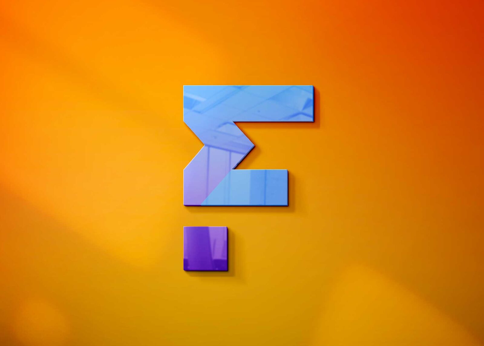 Colorful 3D Freebies Logo Mockup