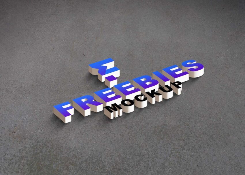 Creative 3D Logo Mockup
