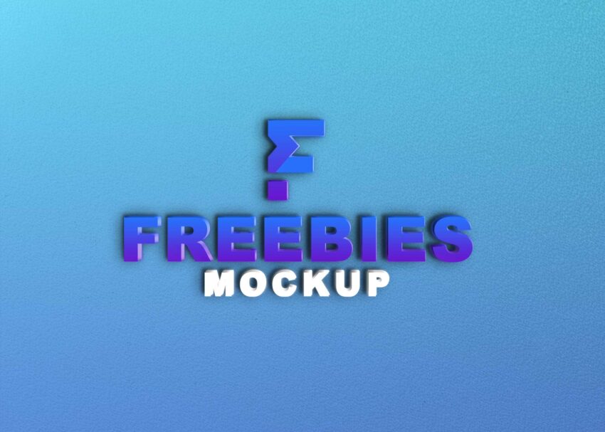 Download Simple 3D Logo Mockup