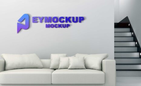 Event 3D Logo Mockup