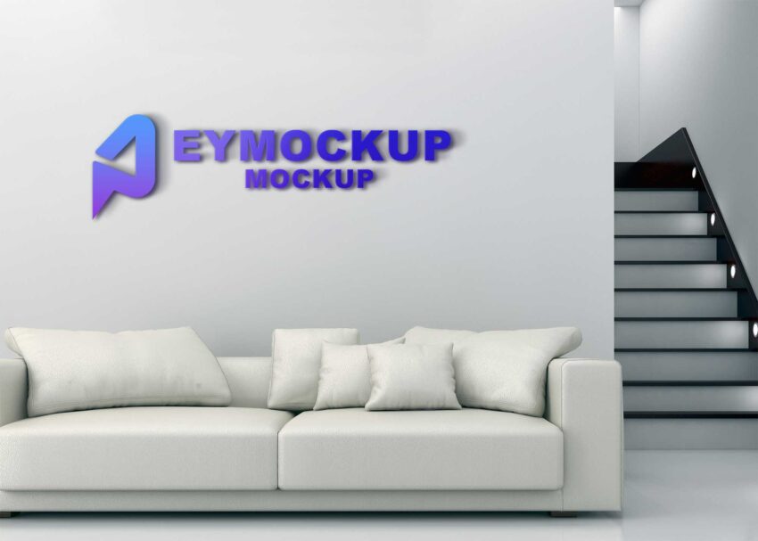 Event 3D Logo Mockup