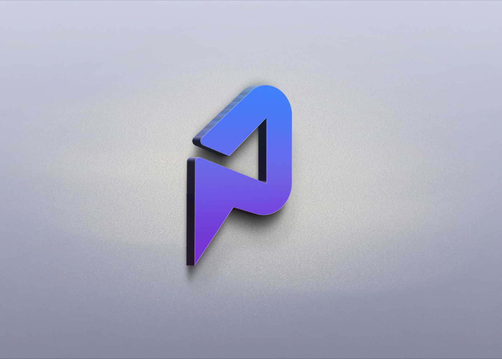 Floating 3D Logo Mockup