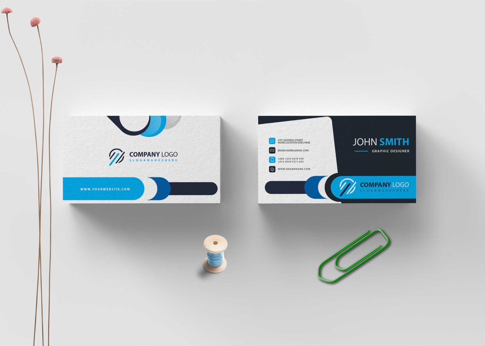 Business Card Mockup PSD Templates