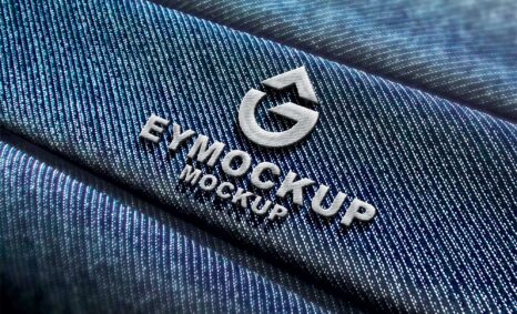 Free Hard Embroidery Logo Mockup