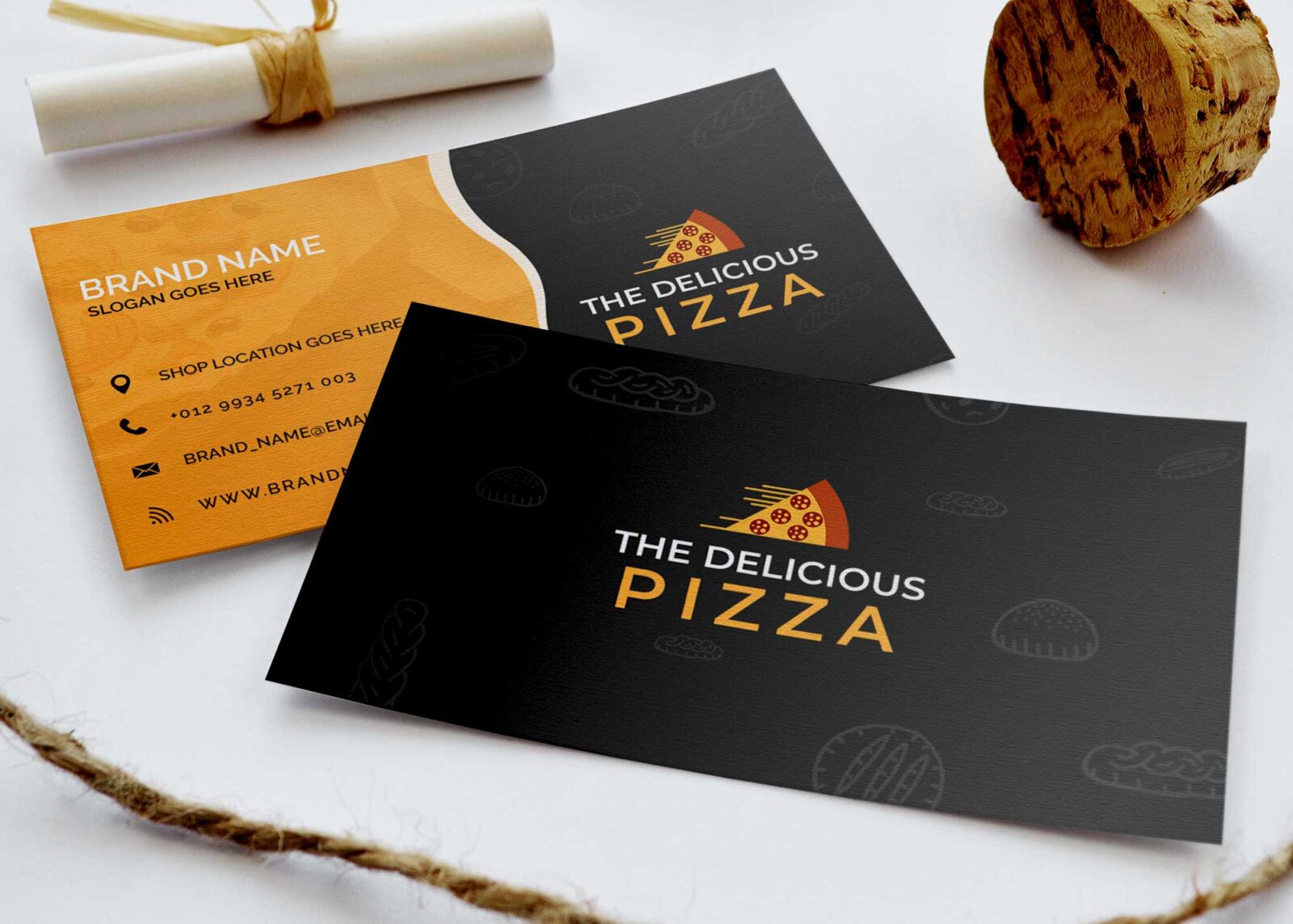 Free Item Business Card Mockup