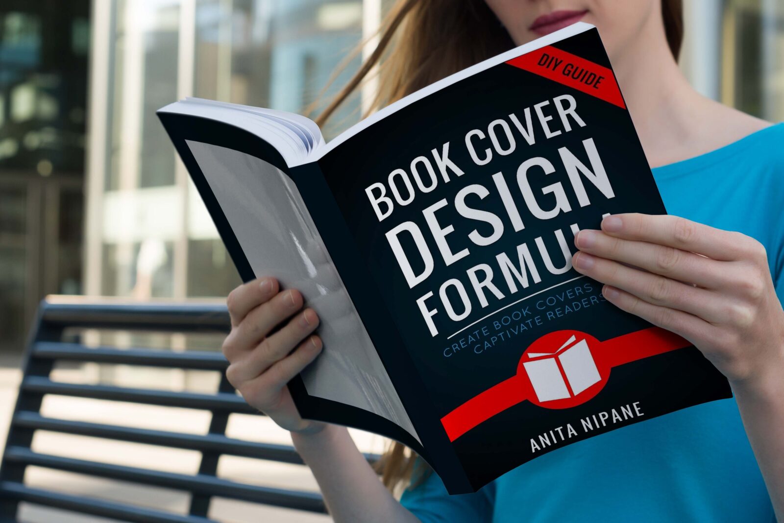 Opened Book Cover Mockup