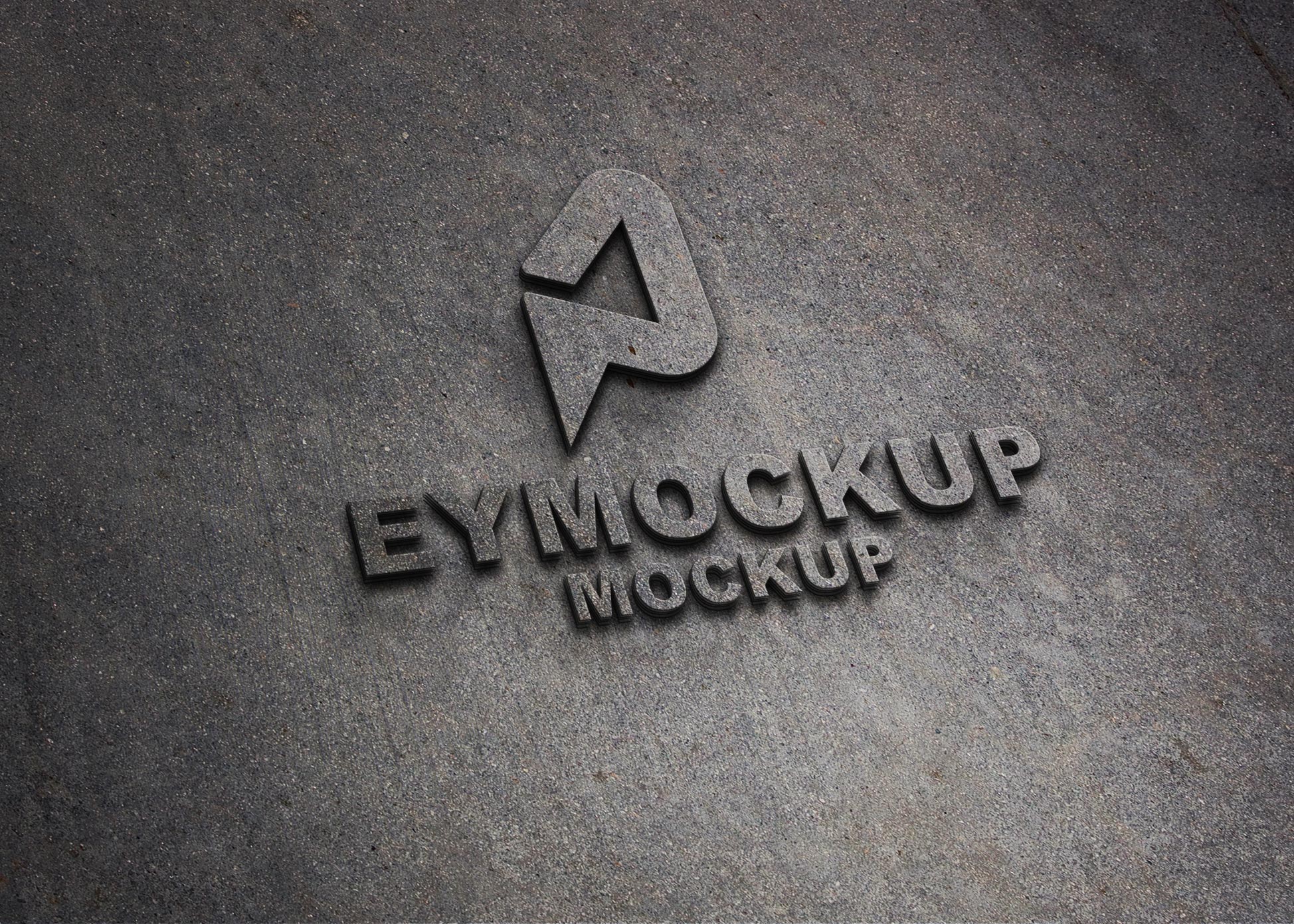 Free Realistic 3D Logo Mockup