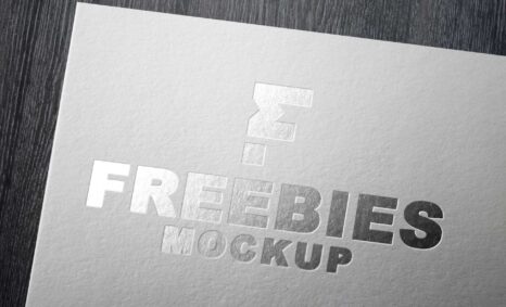 Silver Paper Logo Mockup