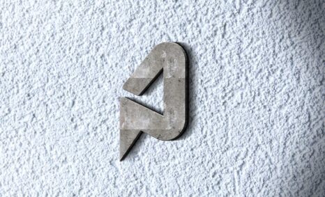 Freebies Cement 3D Logo Mockup