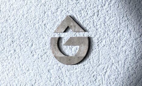 3D Cement Logo Mockup