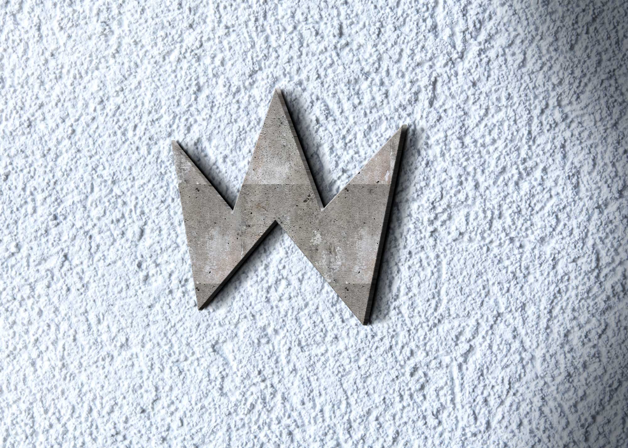 Freebies Cement 3D Logo Mockup