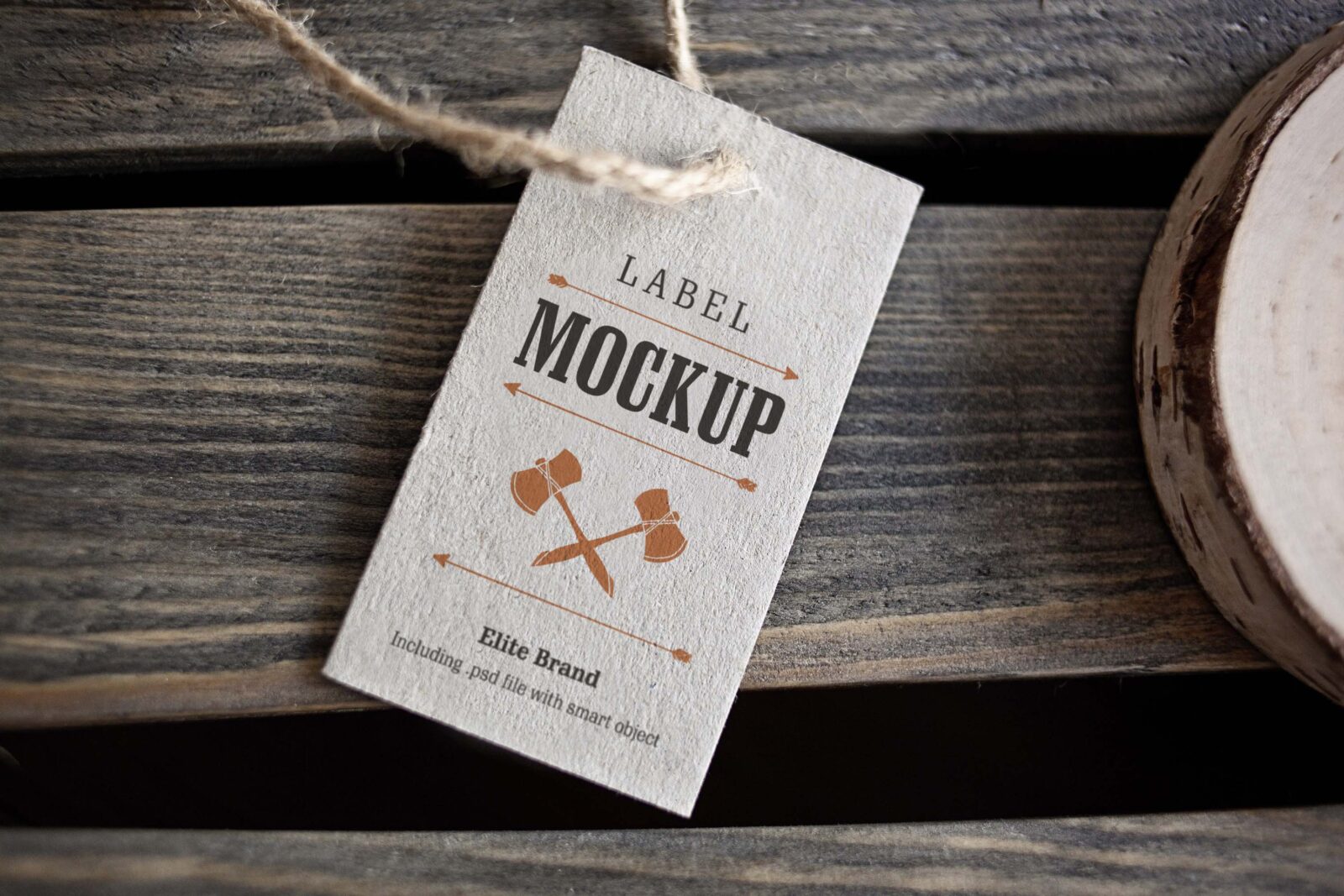 Freebies Elite Tag Mockup