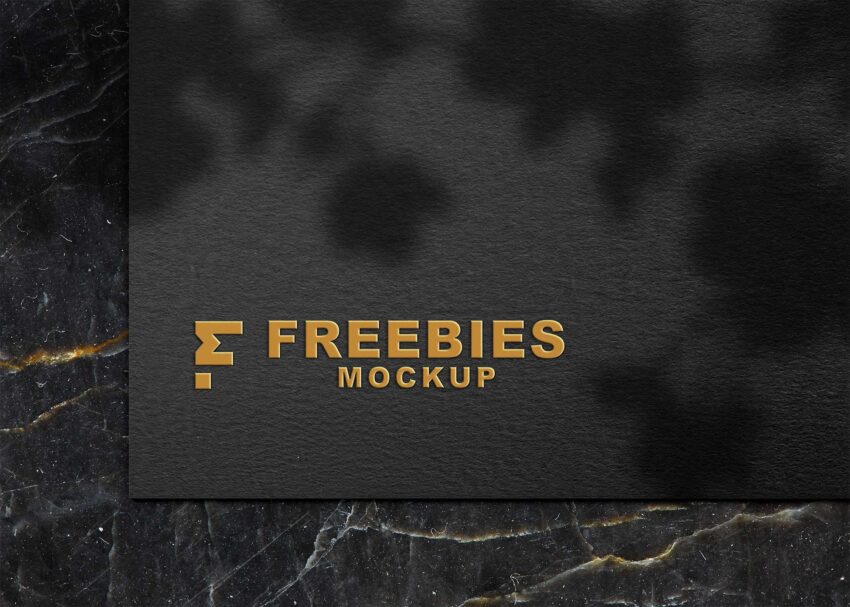 Freebies G 3D Logo Mockup