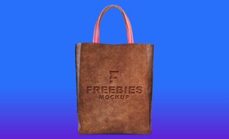 Freebies Leather Bag Mockup