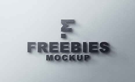 Freebies 3D New Logo Mockup