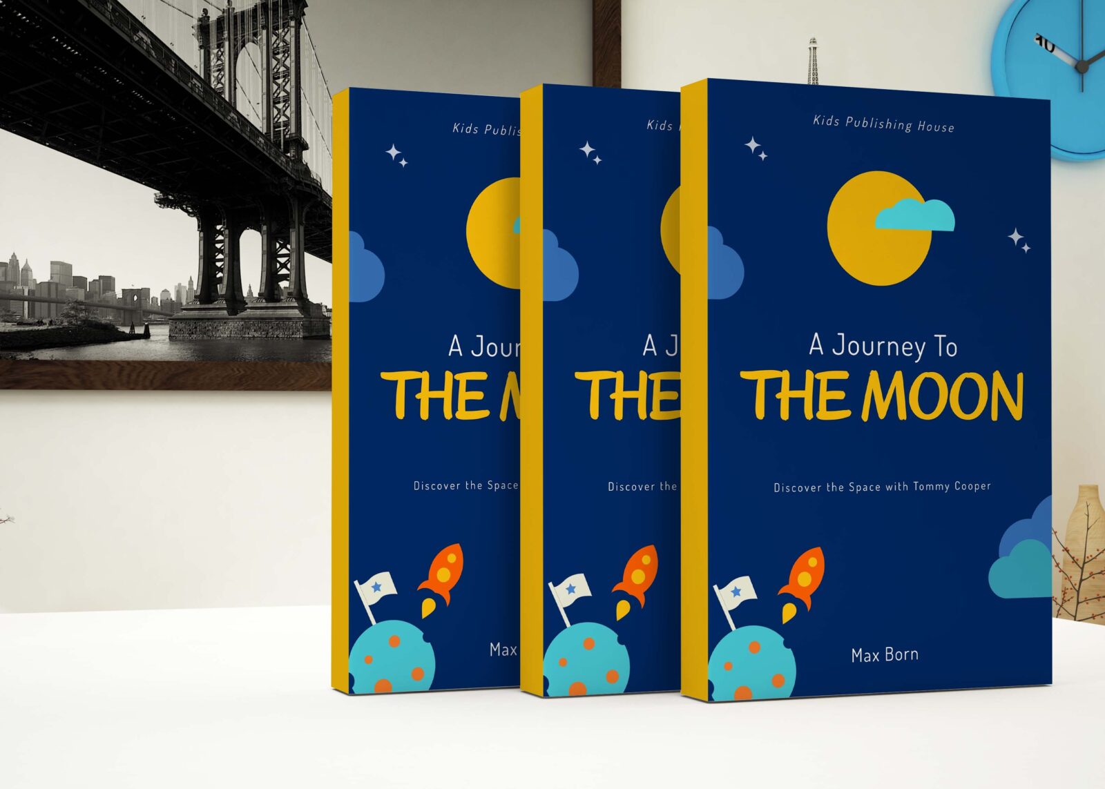 Print Book Cover Mockup