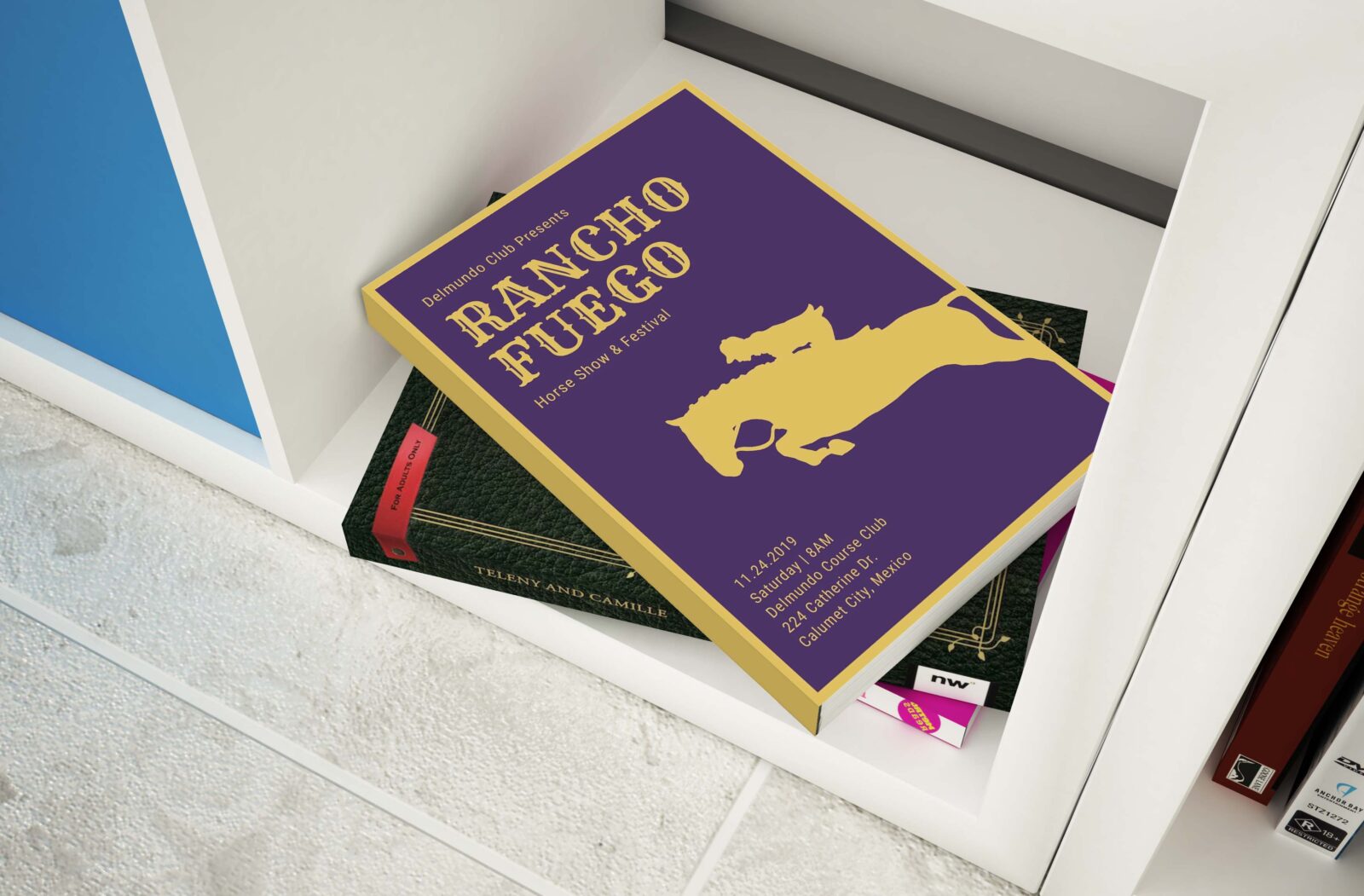Freebies Table Book Cover Mockup