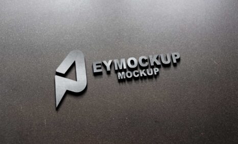 Steel 3D Logo Mockup