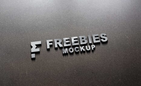 Hard Steel 3D Logo Mockup
