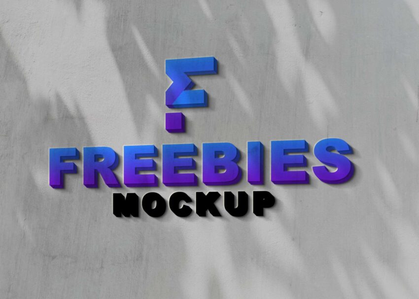 Modern Realistic Logo Mockup