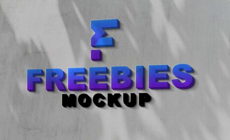 3D Realistic Logo Mockup