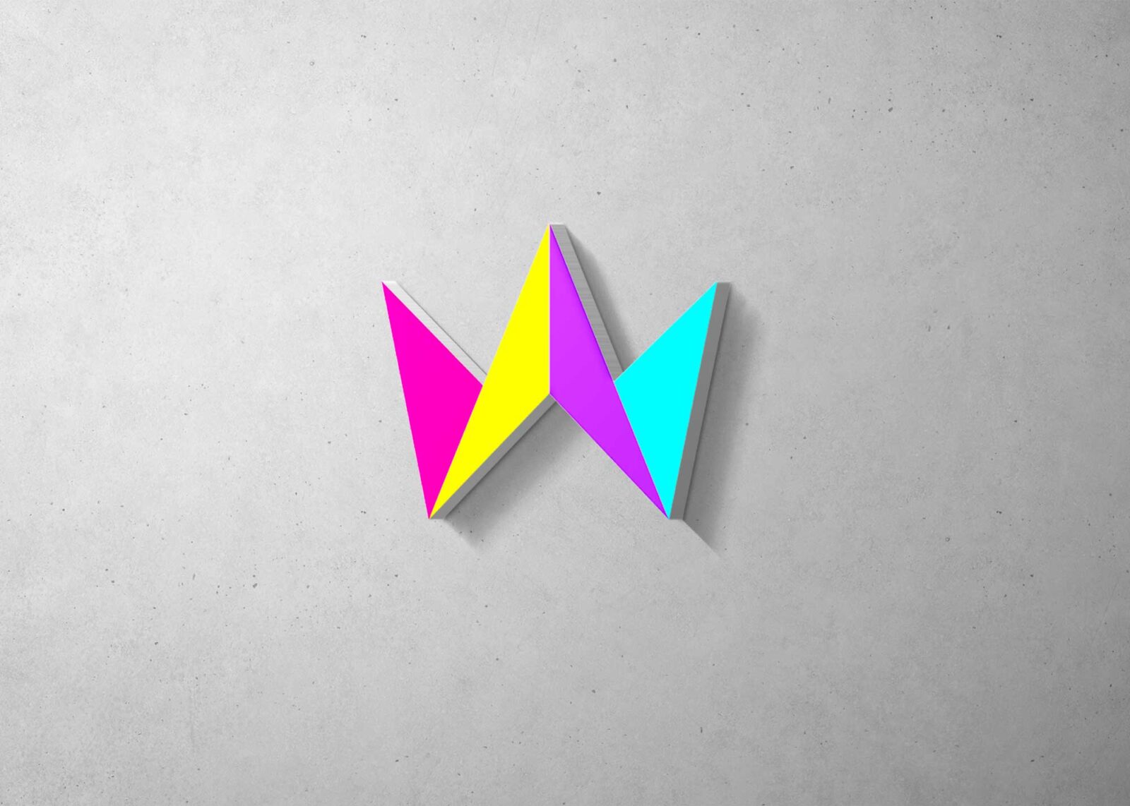 New Freebies Wall Logo Mockup