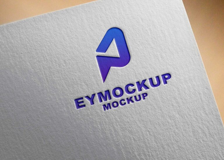 Freebies Bright Logo Mockup