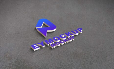 Simple 3D Logo Mockup