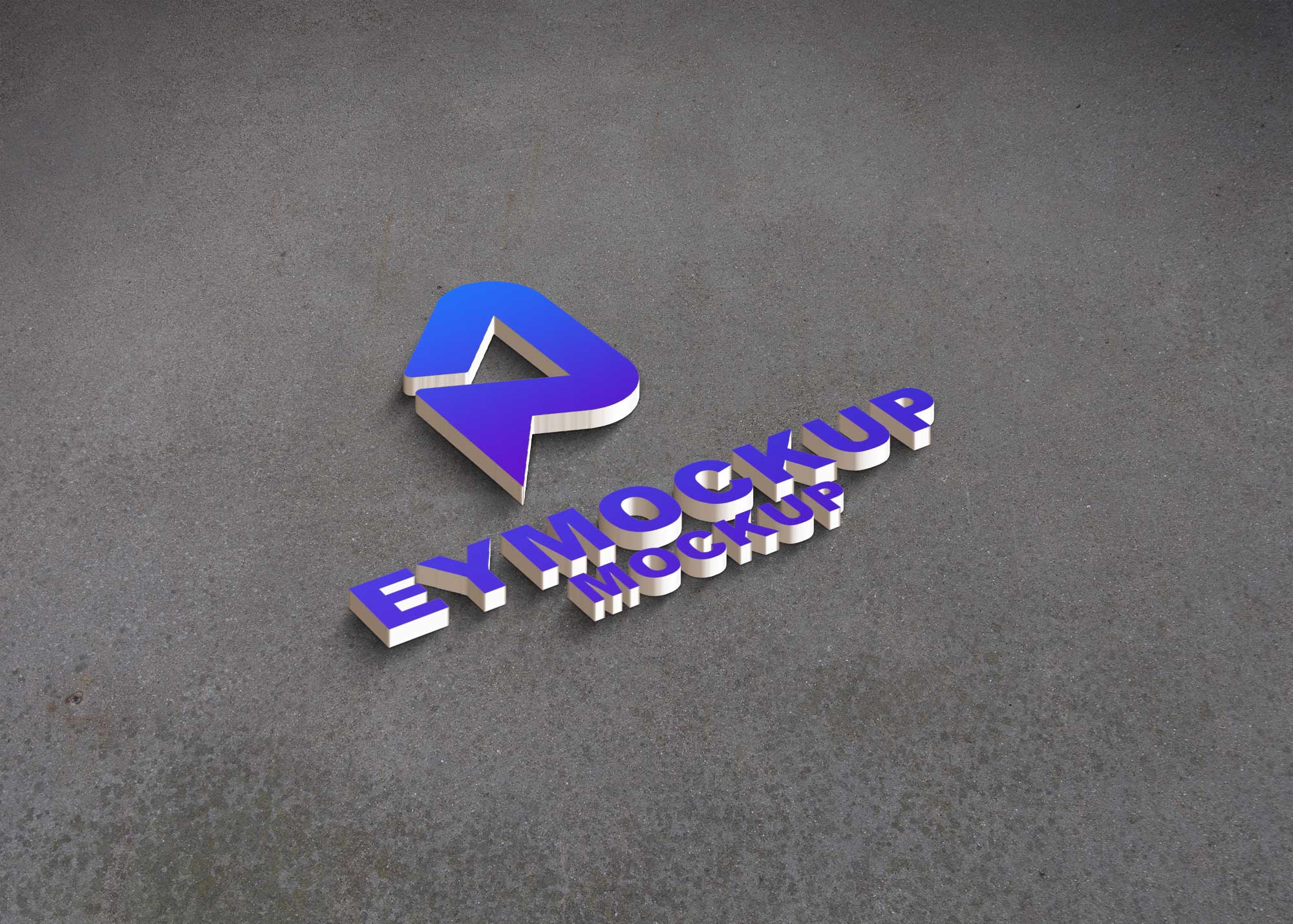 Simple 3D Logo Mockup