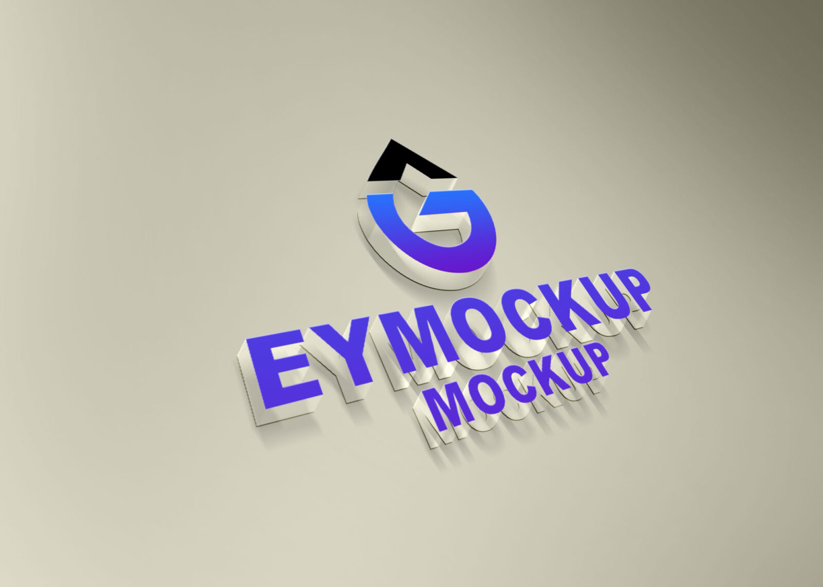 Freebies Transparent logo Mockup