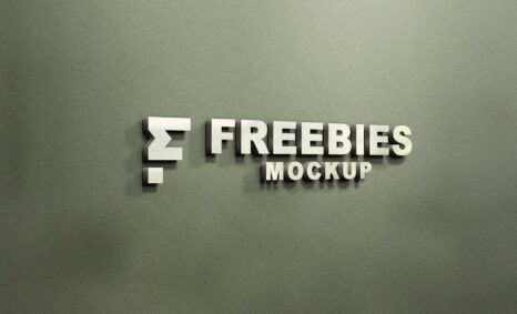 Opaque 3D Freebies Logo Mockup
