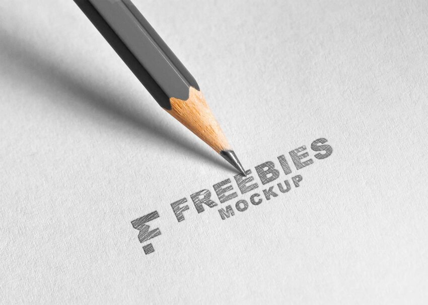 Pencil Freebies Logo Mockup
