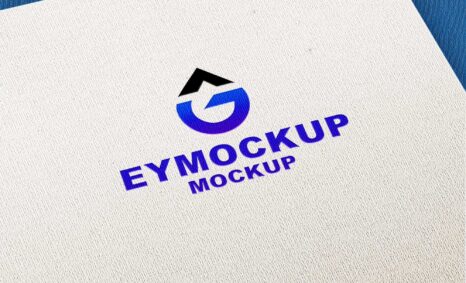 Plain Freebies Paper Logo Mockup