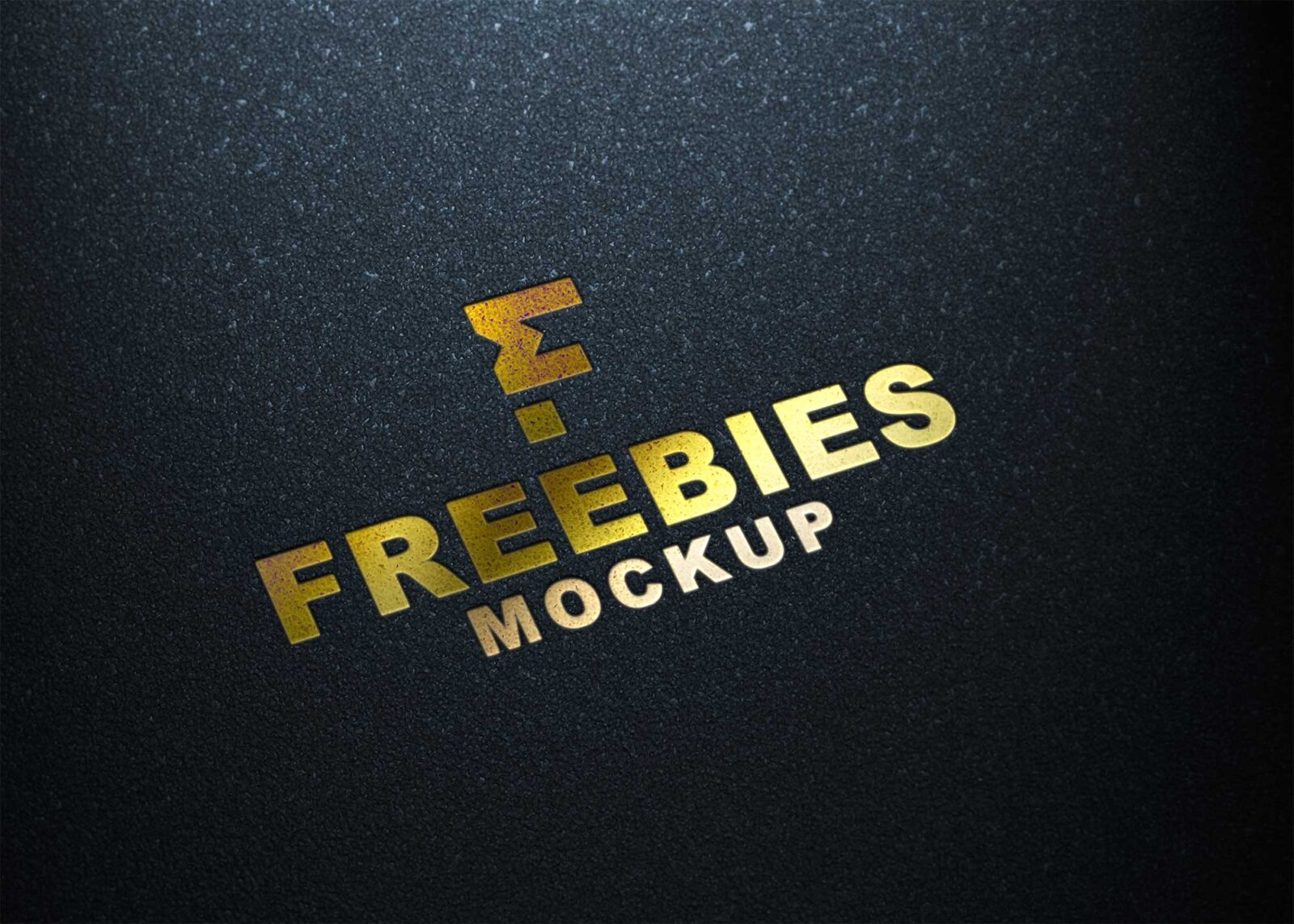 Plain Tilt Golden 3D Logo Mockup