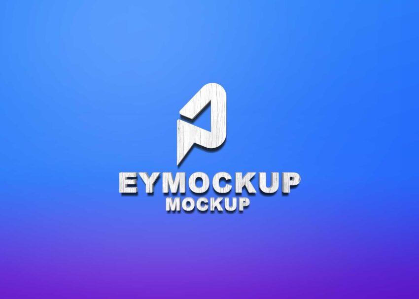 Premium 3D Logo Mockup
