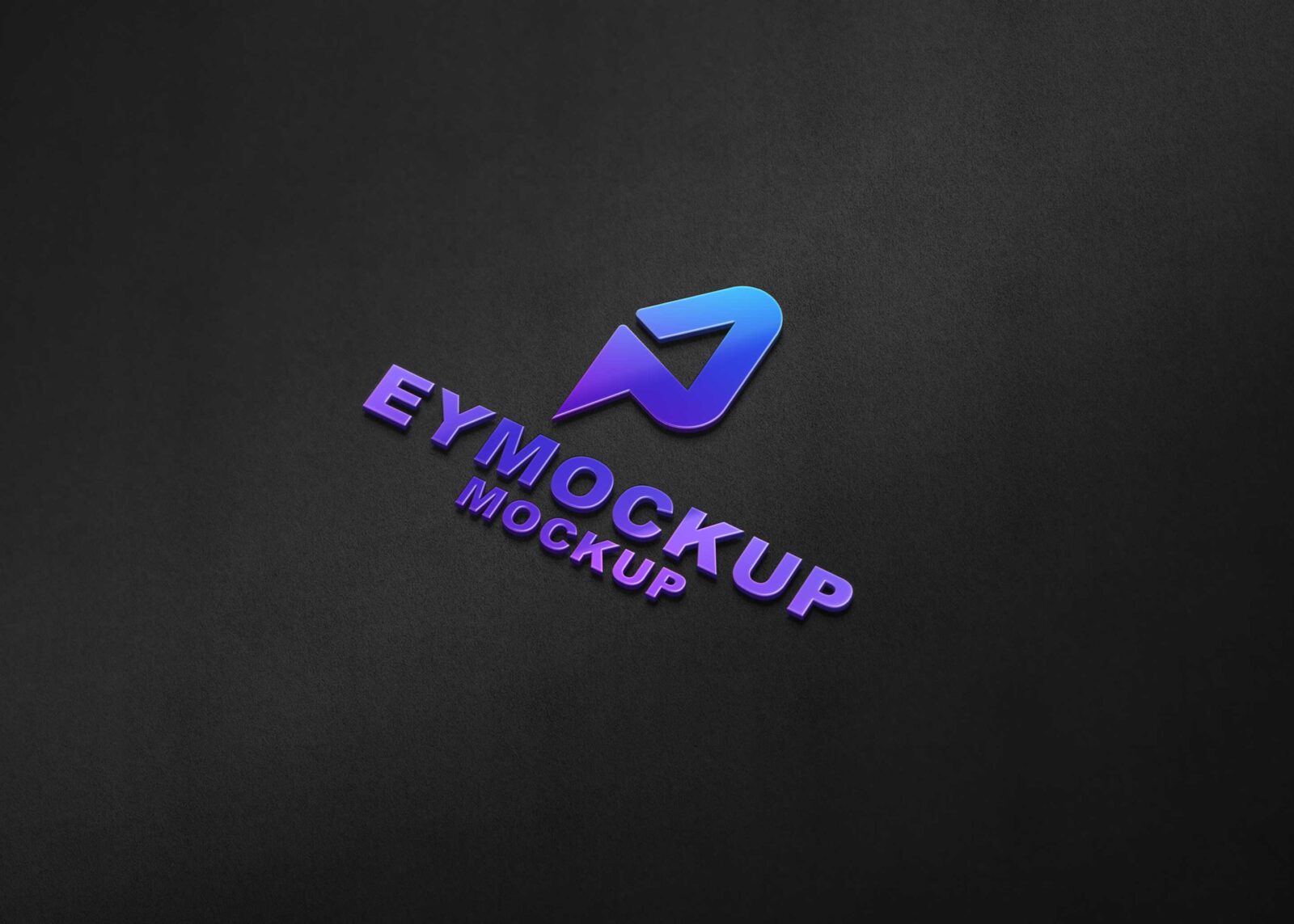 Premium Freebies 3D Shine Logo Mockup