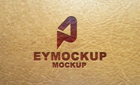 Premium Leather Logo Mockup