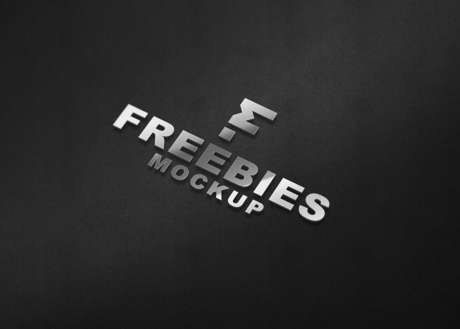Pure Steel 3D Logo Mockup