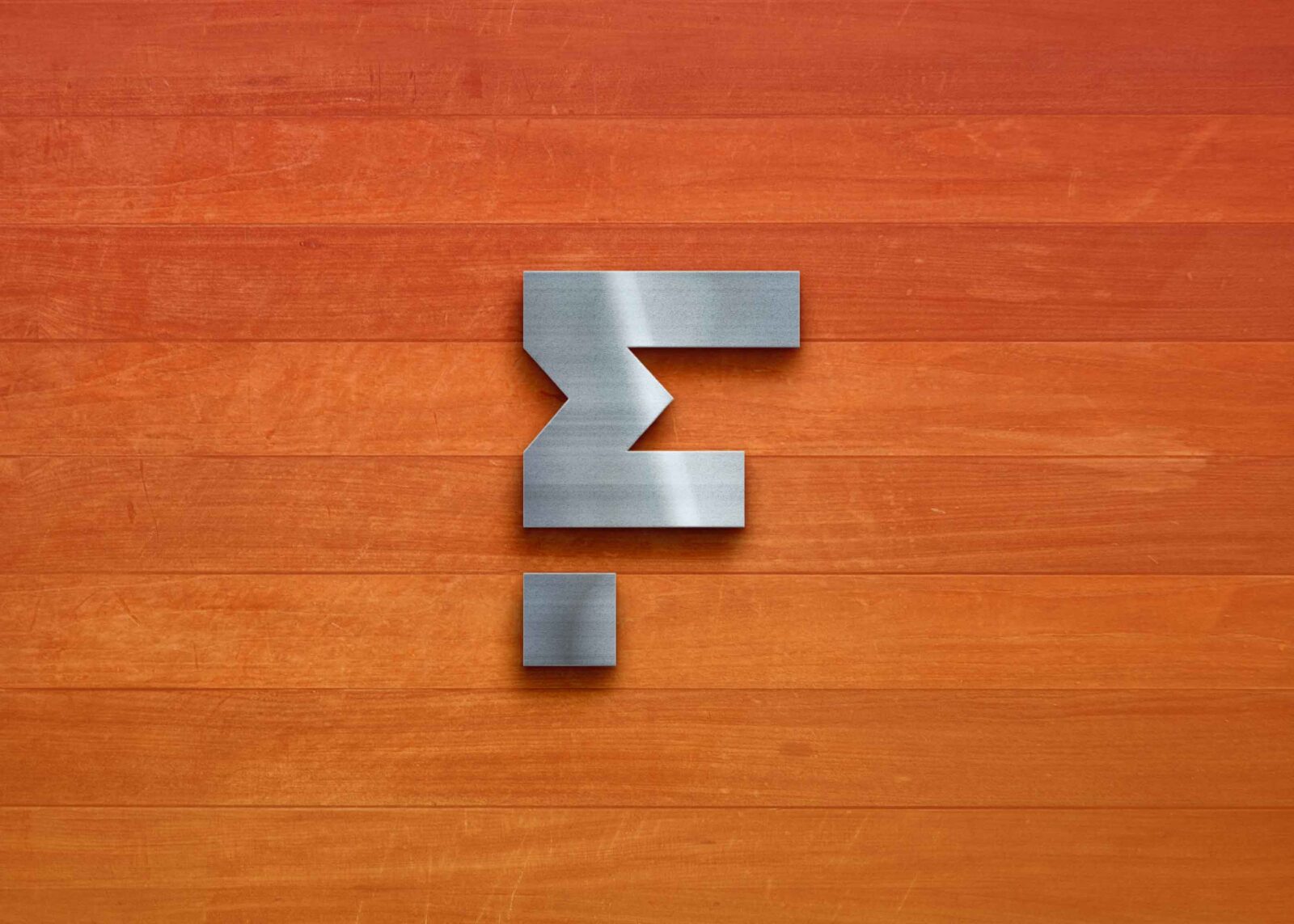 Red Wood Logo Mockup
