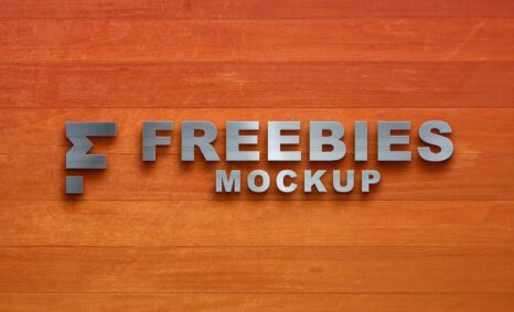 Freebies 3D Logo Mockup